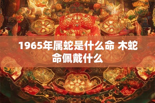 1965年属蛇是什么命 木蛇命佩戴什么