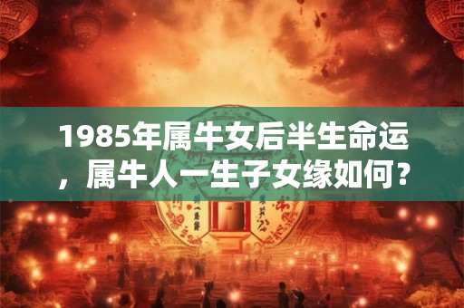 1985年属牛女后半生命运，属牛人一生子女缘如何？