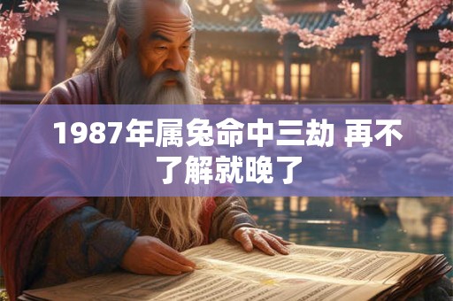 详细阅读:1987年属兔命中三劫 再不了解就晚了 1987年属兔命中三劫 再不了解就晚了