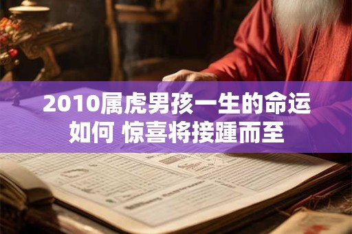 2010属虎男孩一生的命运如何 惊喜将接踵而至