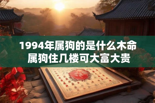 1994年属狗的是什么木命 属狗住几楼可大富大贵