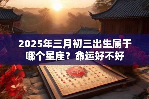 2025年三月初三出生属于哪个星座？命运好不好