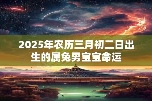 2025年农历三月初二日出生的属兔男宝宝命运