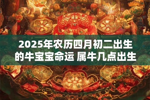 详细阅读:2025年农历四月初二出生的牛宝宝命运 属牛几点出生好命 2025年农历四月初二出生的牛宝宝命运 属牛几点出生好命