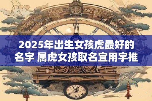 2025年出生女孩虎最好的名字 属虎女孩取名宜用字推荐