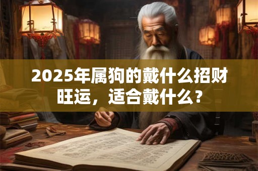 2025年属狗的戴什么招财旺运，适合戴什么？