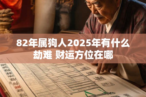 82年属狗人2025年有什么劫难 财运方位在哪