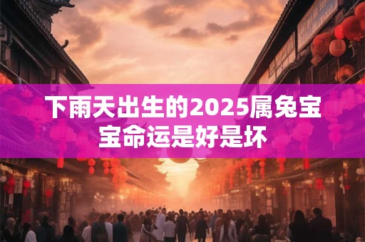 下雨天出生的2025属兔宝宝命运是好是坏
