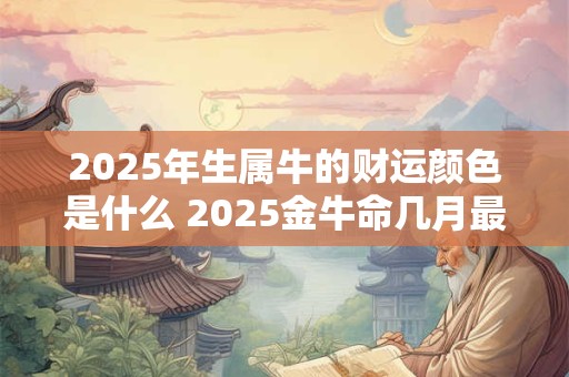 2025年生属牛的财运颜色是什么 2025金牛命几月最好
