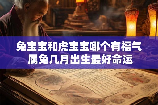 兔宝宝和虎宝宝哪个有福气 属兔几月出生最好命运