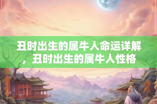 丑时出生的属牛人命运详解，丑时出生的属牛人性格