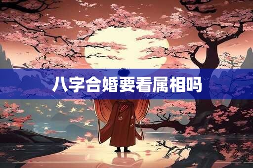 八字合婚要看属相吗