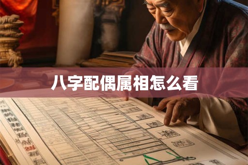 八字配偶属相怎么看
