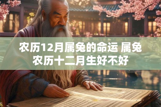 农历12月属兔的命运 属兔农历十二月生好不好