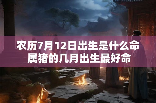 农历7月12日出生是什么命 属猪的几月出生最好命