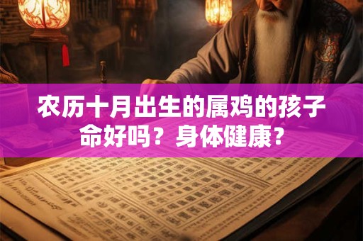 农历十月出生的属鸡的孩子命好吗？身体健康？
