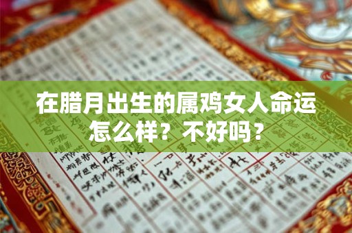 在腊月出生的属鸡女人命运怎么样？不好吗？