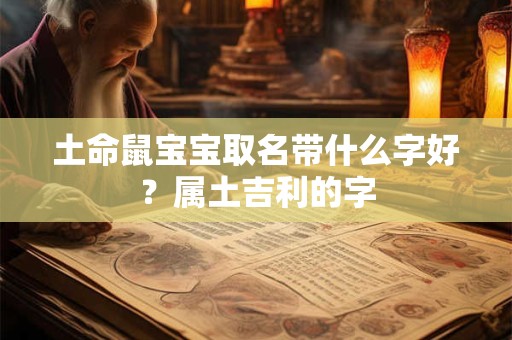 土命鼠宝宝取名带什么字好？属土吉利的字