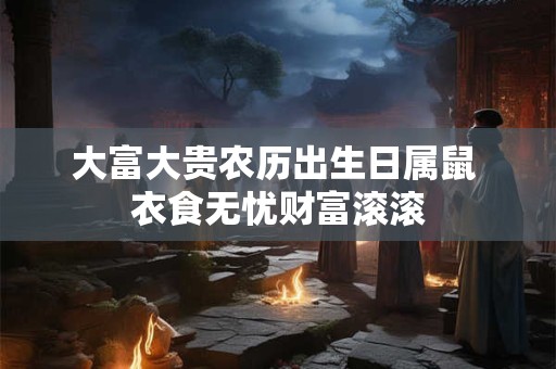 大富大贵农历出生日属鼠 衣食无忧财富滚滚