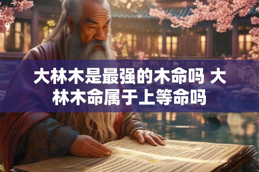 大林木是最强的木命吗 大林木命属于上等命吗