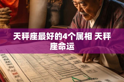 天秤座最好的4个属相 天秤座命运