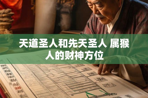 天道圣人和先天圣人 属猴人的财神方位