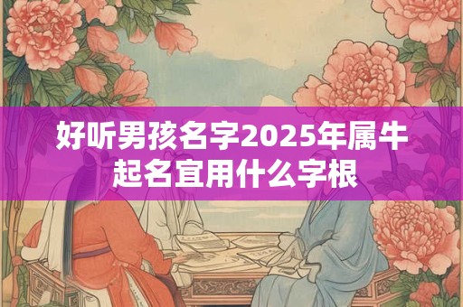 好听男孩名字2025年属牛 起名宜用什么字根