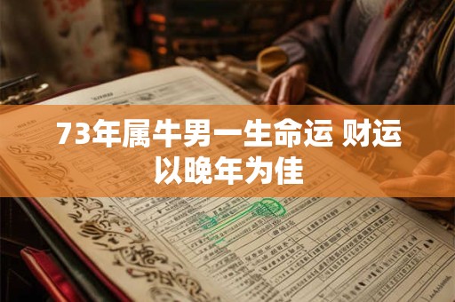 73年属牛男一生命运 财运以晚年为佳
