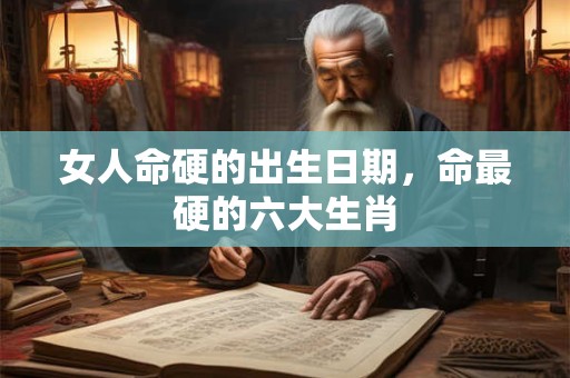 女人命硬的出生日期，命最硬的六大生肖