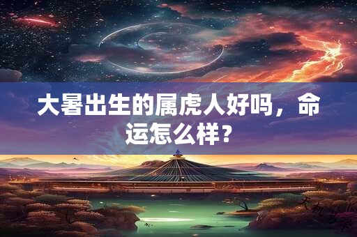 大暑出生的属虎人好吗，命运怎么样？