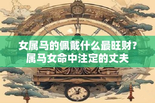 女属马的佩戴什么最旺财？属马女命中注定的丈夫