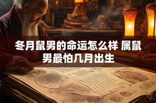 冬月鼠男的命运怎么样 属鼠男最怕几月出生
