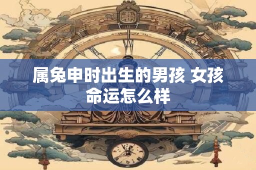 属兔申时出生的男孩 女孩命运怎么样