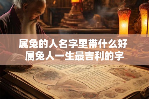 属兔的人名字里带什么好 属兔人一生最吉利的字