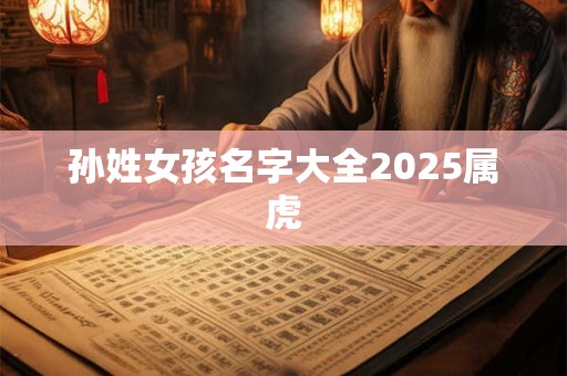 孙姓女孩名字大全2025属虎