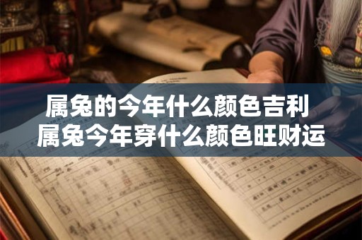 属兔的今年什么颜色吉利 属兔今年穿什么颜色旺财运