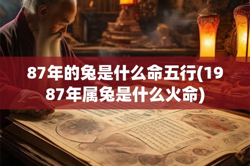 87年的兔是什么命五行(1987年属兔是什么火命)