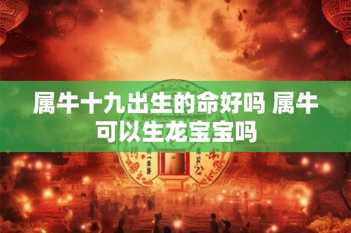 属牛十九出生的命好吗 属牛可以生龙宝宝吗