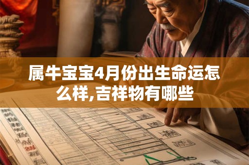 属牛宝宝4月份出生命运怎么样,吉祥物有哪些
