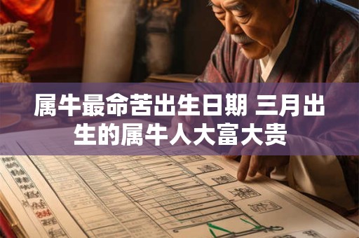 属牛最命苦出生日期 三月出生的属牛人大富大贵