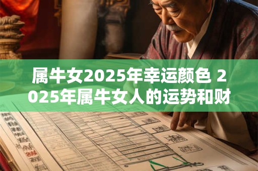 属牛女2025年幸运颜色 2025年属牛女人的运势和财运