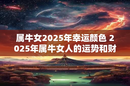 属牛女2025年幸运颜色 2025年属牛女人的运势和财运
