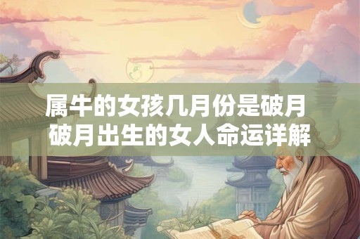 详细阅读:属牛的女孩几月份是破月 破月出生的女人命运详解 属牛的女孩几月份是破月 破月出生的女人命运详解