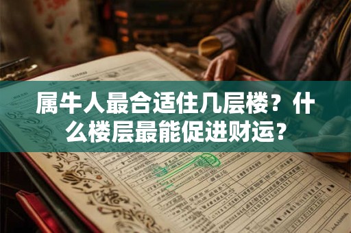 属牛人最合适住几层楼？什么楼层最能促进财运？