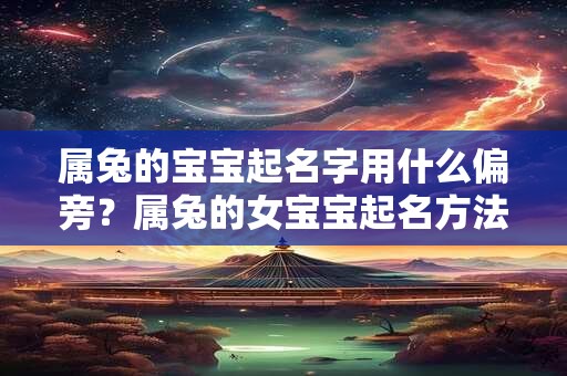 详细阅读:属兔的宝宝起名字用什么偏旁?属兔的女宝宝起名方法 属兔的宝宝起名字用什么偏旁?属兔的女宝宝起名方法