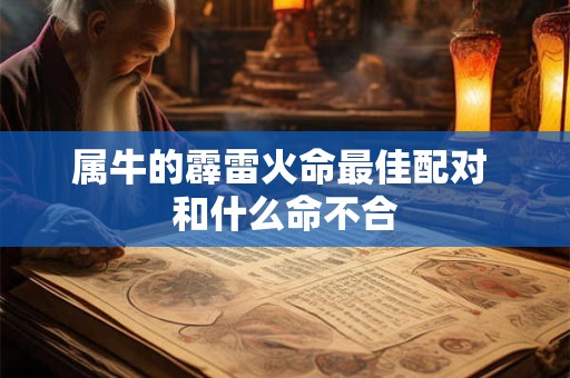 属牛的霹雷火命最佳配对 和什么命不合