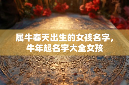 属牛春天出生的女孩名字，牛年起名字大全女孩