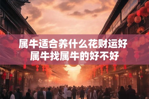 属牛适合养什么花财运好 属牛找属牛的好不好