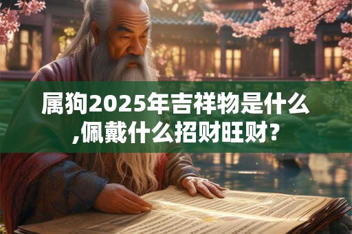 属狗2025年吉祥物是什么,佩戴什么招财旺财？
