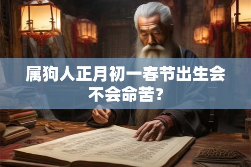 属狗人正月初一春节出生会不会命苦？